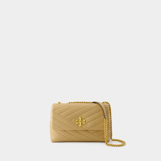 Sac Kira Chevron Small Convertible - Tory Burch - Cuir - Desert Dune