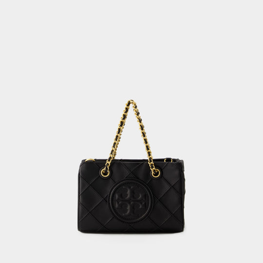 Cabas Fleming Soft Mini Chain - Tory Burch - Cuir - Noir