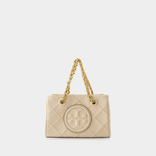 Cabas Fleming Soft Mini Chain - Tory Burch - Cuir - New Cream