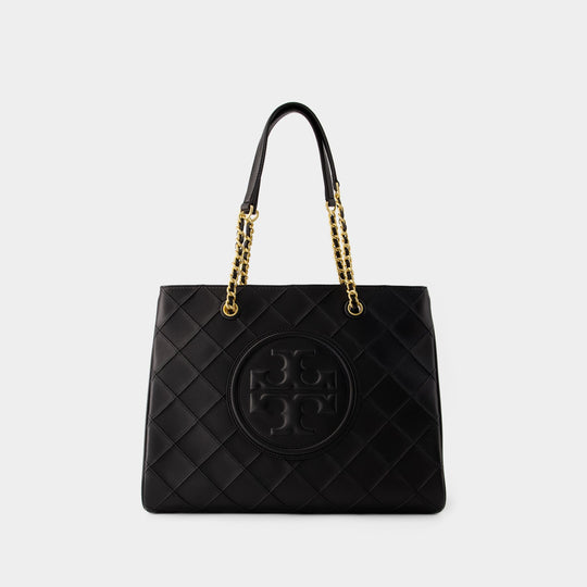Cabas Fleming Soft Chain - Tory Burch - Cuir - Noir