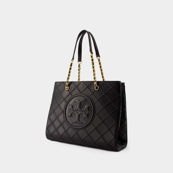 Cabas Fleming Soft Chain - Tory Burch - Cuir - Noir