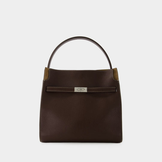 Sac Lee Radziwill Double - Tory Burch - Cuir - Marron
