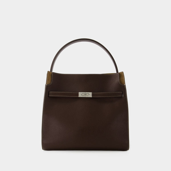 Sac Lee Radziwill Double - Tory Burch - Cuir - Marron