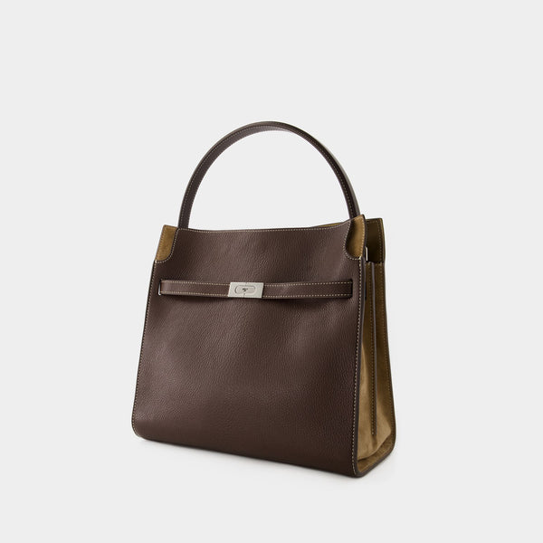 Sac Lee Radziwill Double - Tory Burch - Cuir - Marron