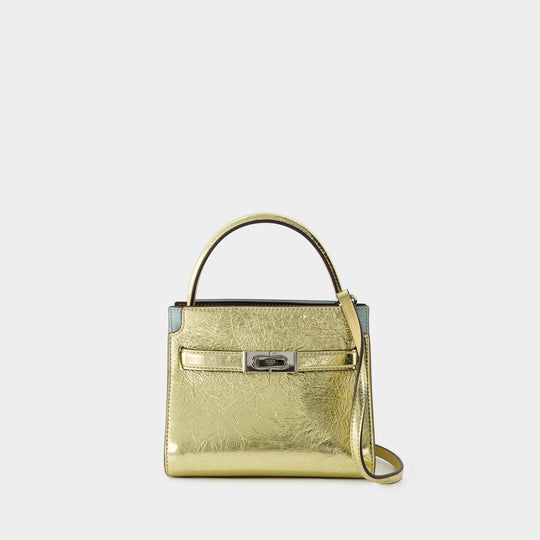 Sac À Main Lee Radziwill Petite Double - Tory Burch - Cuir - Doré