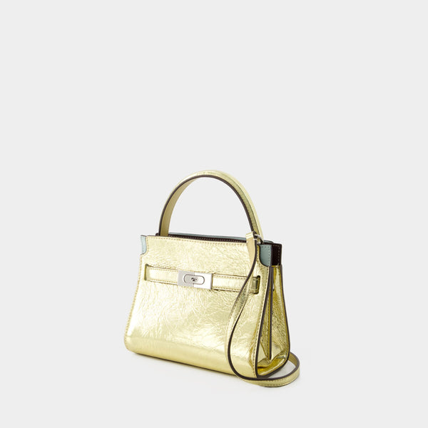 Sac À Main Lee Radziwill Petite Double - Tory Burch - Cuir - Doré