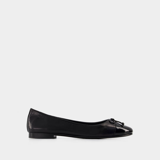 Ballerines Cap Toe - Tory Burch - Cuir - Noir