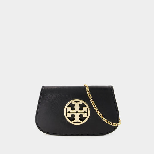 Pochette Reva - Tory Burch - Cuir - Noir