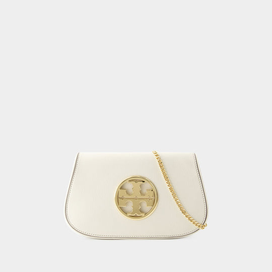 Pochette Reva - Tory Burch - Cuir - New Ivory
