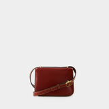 Sac Eleanor Small Convertible - Tory Burch - Cuir - Rouge