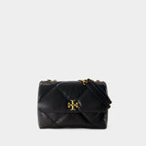 Sac Kira Diamond Quilt Convertible - Tory Burch - Cuir - Noir