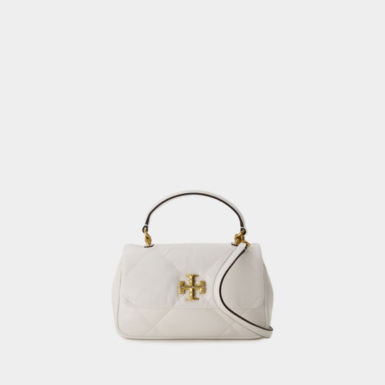 Sac À Main Kira Diamond Quilt Top Handle - Tory Burch - Cuir - Blanc