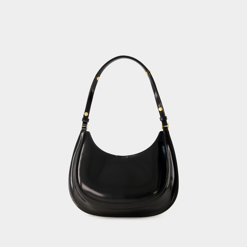 Sac Hobo Robinson Crescent - Tory Burch - Cuir - Noir