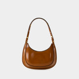 Sac Hobo Robinson Crescent - Tory Burch - Cuir - Marron