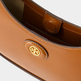 Sac Hobo Robinson Crescent - Tory Burch - Cuir - Marron