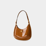 Sac Hobo Robinson Crescent - Tory Burch - Cuir - Marron