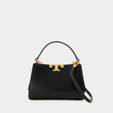 Sac À Main Eleanor Mini Satchel - Tory Burch - Cuir - Noir