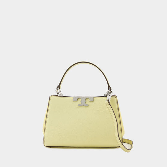 Sac À Main Eleanor Pebbled Mini Satchel - Tory Burch - Cuir - Lemon