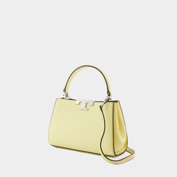 Sac À Main Eleanor Pebbled Mini Satchel - Tory Burch - Cuir - Lemon