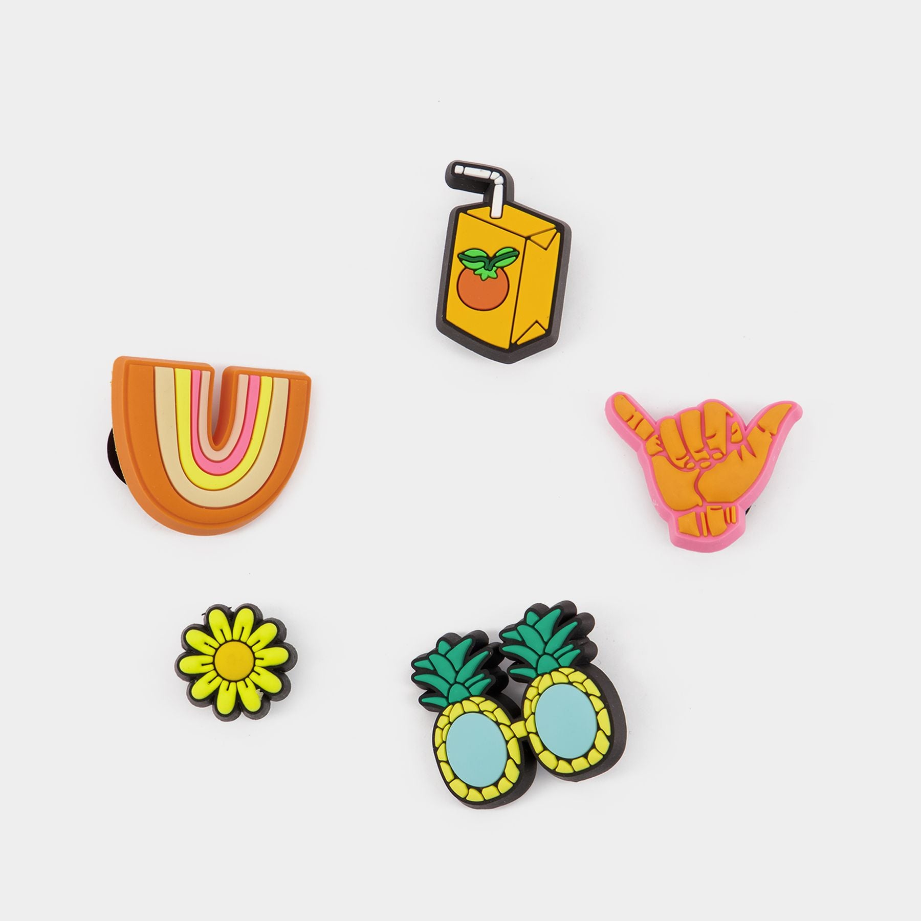 Pack De 5 Jibbitz Sunshine Is Fine Crocs Multi