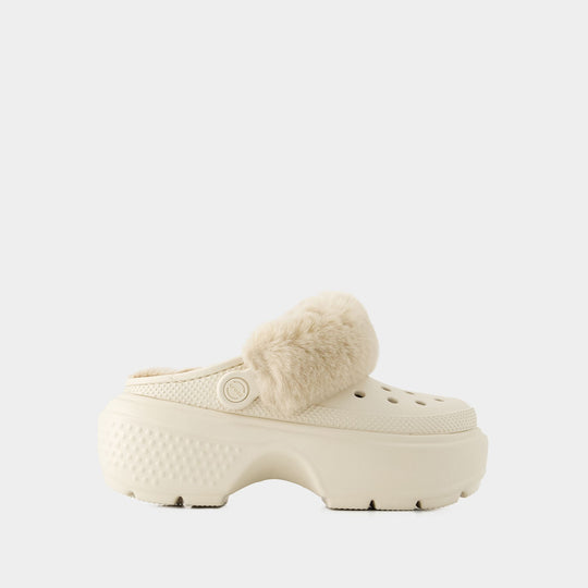 Mules Stomp Lined - Crocs - Thermoplastique - Blanc