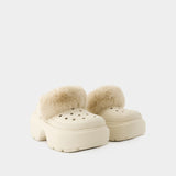 Mules Stomp Lined - Crocs - Thermoplastique - Blanc