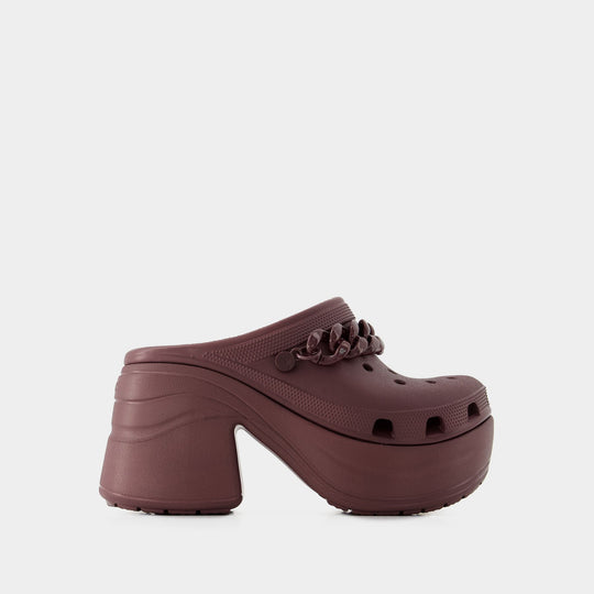 Mules Siren Chain - Crocs - Thermoplastique - Dark Cherry