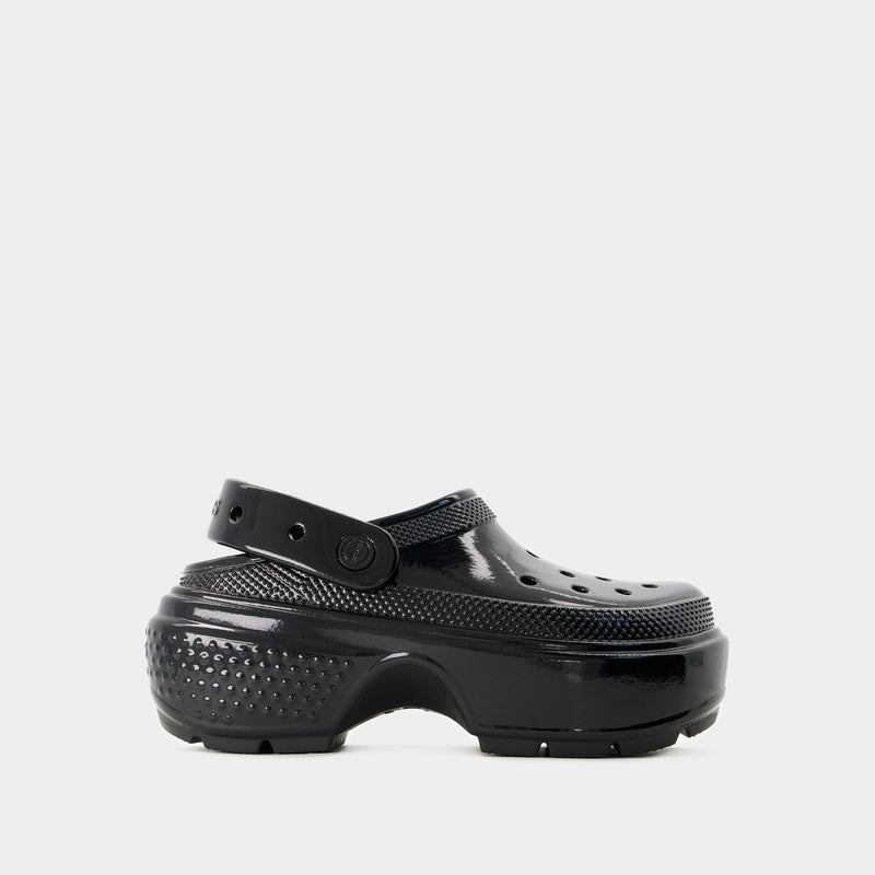 Sandales Stomp High Shine - Crocs - Thermoplastique - Noir