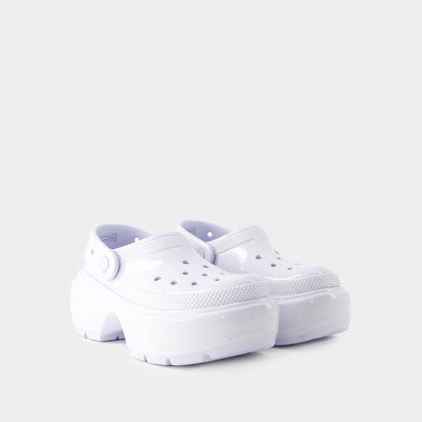 Sandales Stomp High Shine - Crocs - Thermoplastique - Blanc