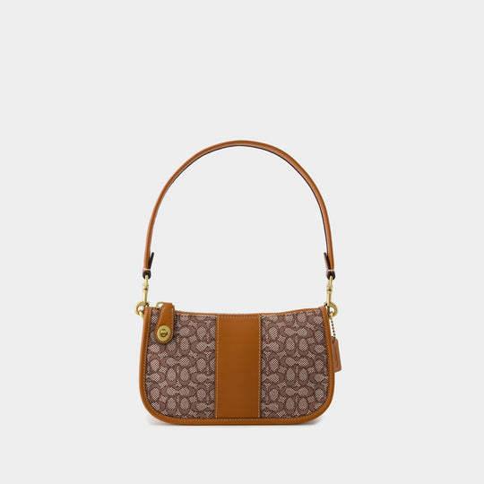 Sac Hobo Swinger 20 - Coach - Cuir - Cocoa
