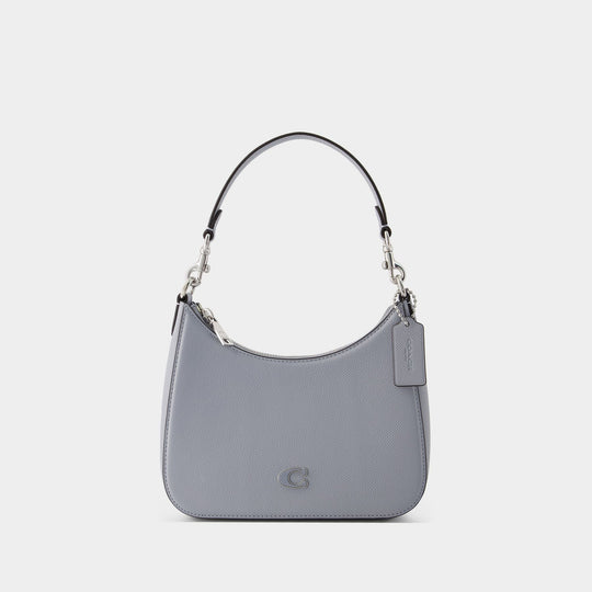 Sac Hobo Crossbody - Coach - Cuir - Gris Bleu
