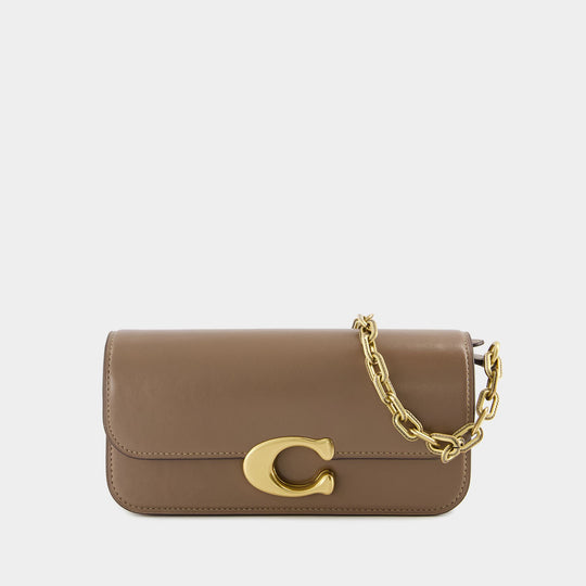 Sac à Bandoulière Idol 23 - Coach - Cuir - Dark Stone