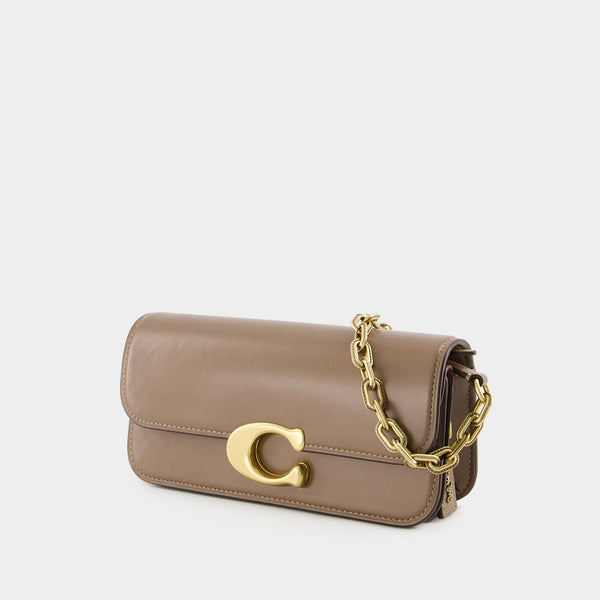 Sac à Bandoulière Idol 23 - Coach - Cuir - Dark Stone