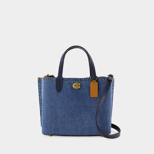 Cabas Willow 24 - Coach - Toile - Bleu