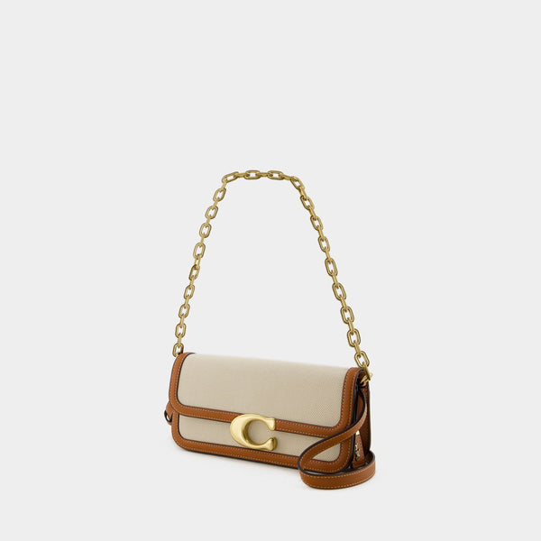 Sac Porté Épaule Idol 23 - Coach - Toile - Salt Stone