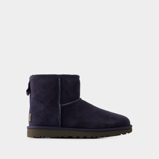 Bottines Classic Mini II - Ugg - Cuir - Bleu