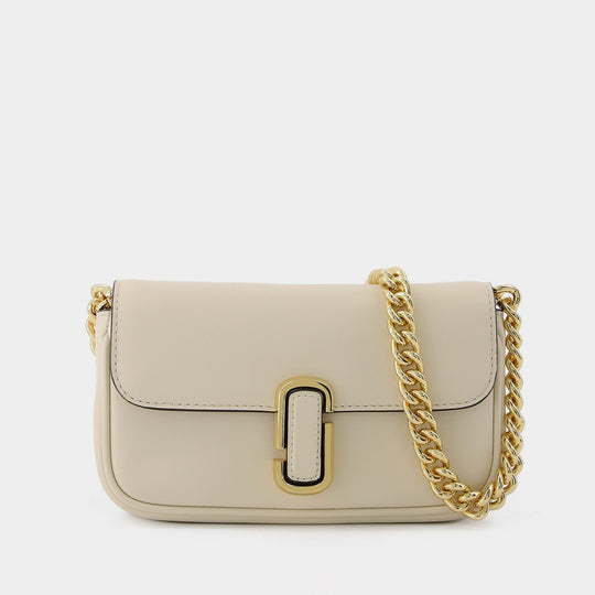 Sac Porte-Épaule The Mini Shoulder Bag en Cuir Blanc