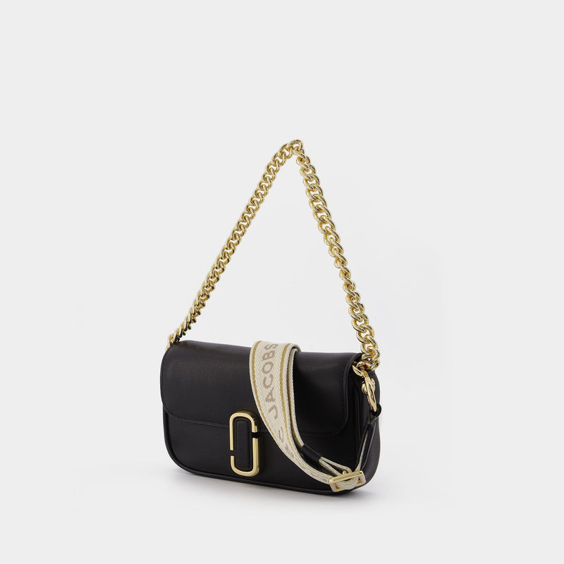 Sac Porte-Épaule The Mini Shoulder Bag en Cuir Noir