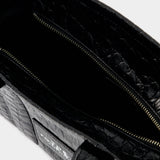 The Mini Tote Bag Croc - Marc Jacobs - Cuir - Noir