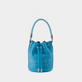 Sac The Micro Bucket - Marc Jacobs -Cuir - Bleu
