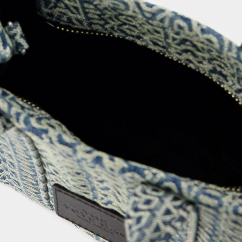 Tote bag The Micro Tote - Marc Jacobs - Coton - Bleu