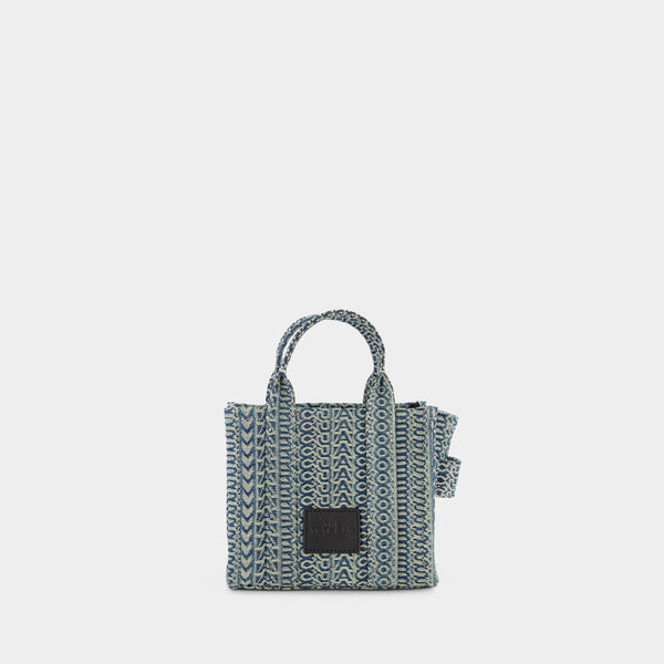 Tote bag The Micro Tote - Marc Jacobs - Coton - Bleu