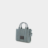 Tote bag The Micro Tote - Marc Jacobs - Coton - Bleu