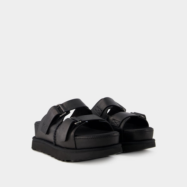 Sandales W Goldenstar Hi - UGG - Cuir - Noir