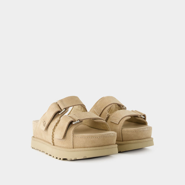 Mules W Goldenstar Hi Slide - UGG - Cuir - Beige