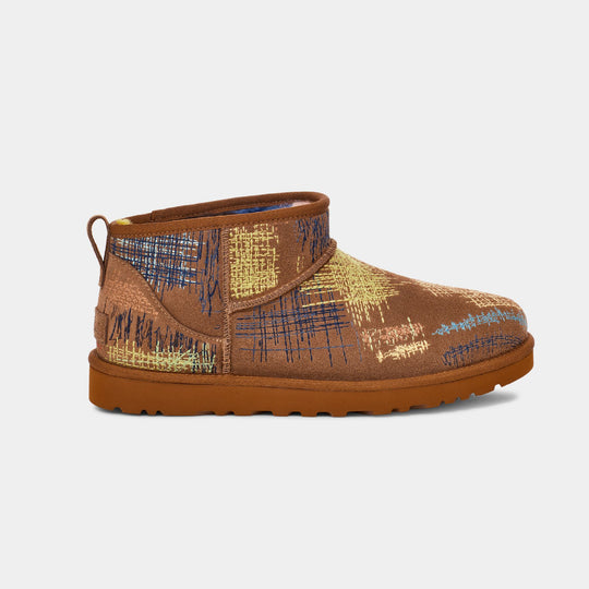 Bottines Ugg Tes Classic Ultra Mini - UGG - Cuir - Marron