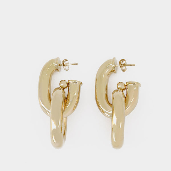 Boucles D'Oreille Xl Link Hoops - Paco Rabanne - Métal - Doré