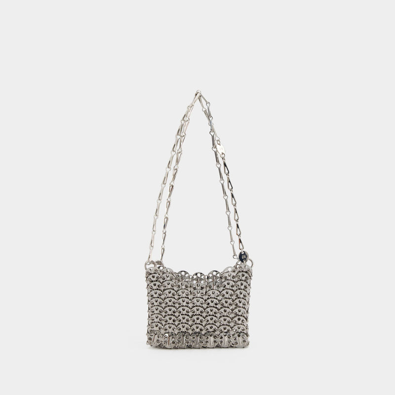 Sac Hobo 1969 Nano - Paco Rabanne - Métal - Argent