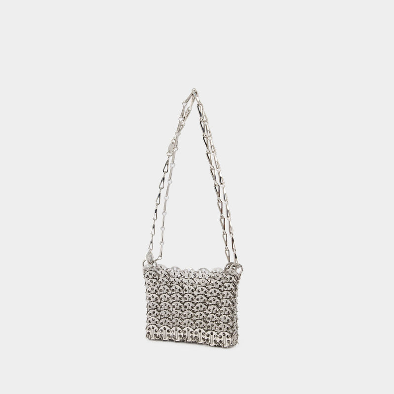 Sac Hobo 1969 Nano - Paco Rabanne - Métal - Argent