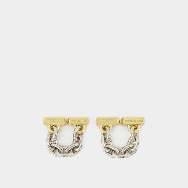Boucles d'oreilles Paco Rabanne perle rose